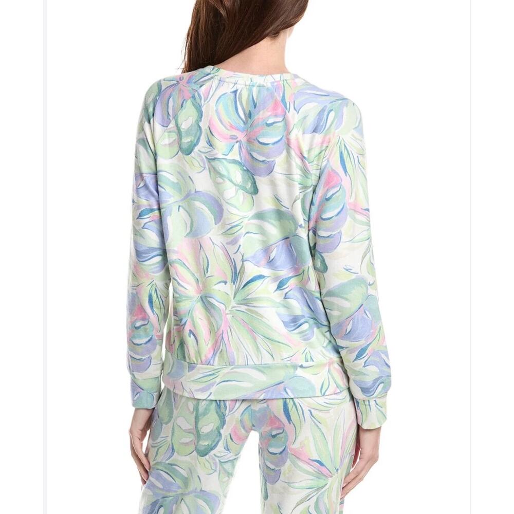 P.J. Salvage Cool Breeze Tropical Leaf Cozy Pajamas Small - Picture 8 of 8